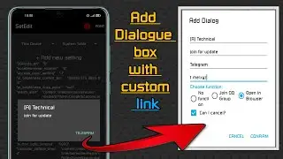 how to add simple dialogue box with link in any app || Simplest way