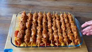 Tam Misafir Yemeği 💯Özel Sosuyla Fırında Sebzeli Tavuk Şiş Nasıl Yapılır