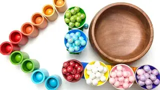 Color sorting ASMR #satisfying #marblerun #asmr #toys