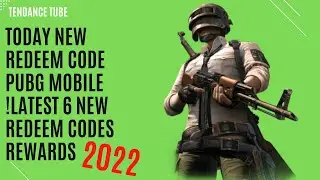 TODAY NEW REDEEM CODE PUBG MOBILE !Latest 6 New Redeem Codes Rewards 2022