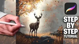 Autumn Deer PROCREATE TUTORIAL 260