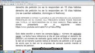 PROCESO COMPLETO PARA IMPUGNAR FOTOMULTAS Y COMPARENDOS