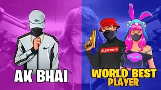 World Best Player Vs Me (Ak Bhai)...😠😠😠 #freefire #trending