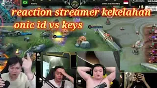 reaction streamer kekelahan onic id vs keys