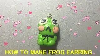 How to make frog earring polymer clay