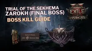 Zarohk - Trial of Sekhema 4th Floor Final Boss | Boss Kill Guide | POE 2 Dawn of the Hunt