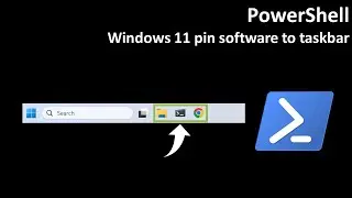 PowerShell: Windows 11 pin software to taskbar