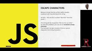 Escape Characters in JavaScript