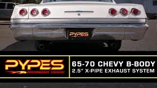 1965-70 Chevy B-Body X-pipe Exhaust System (Impala) #SGB15