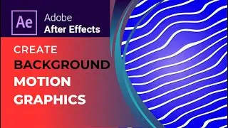 How to Create a Beautiful Background with After Effects Motion Graphics. #aftereffects