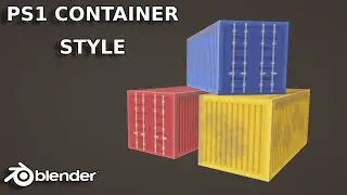 making PS1 container style in blender