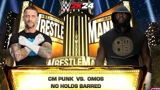 Full Match - Cm Punk vs Omos: No Holds Barred: Wrestlemania Goes Hollywood | WWE 2k24