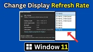 change screen refresh rate of display in windows 11 | how to change monitor refresh rate windows 11
