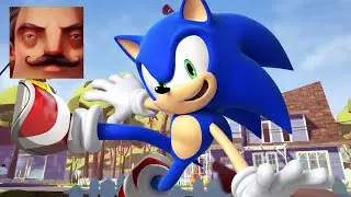 Hello Neighbor - My New Neighbor Big Sonic the Hedgehog Act 1 Gameplay Walkthrough