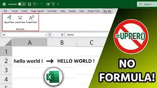 Quick Way To Change Text Case in Excel Without Formula | Excel Tutorials