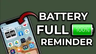 How To Set Alarm When Phone is Fully Charged iPhone | How to Set Battery Full Alarm in Iphone