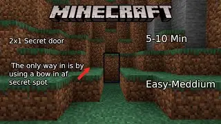 Minecraft secret door using bow to open