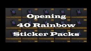 Opening 40 “RAINBOW” Sticker Packs in Standoff 2!