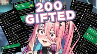 Aria got 200 Gift memberships and it broke her mind