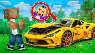 I found my friend's abandoned car in Minecraft...