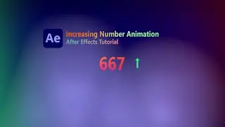 Increasing Number Animation In After Effects Tutorial