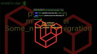 How to create model and table with one command php laravel 