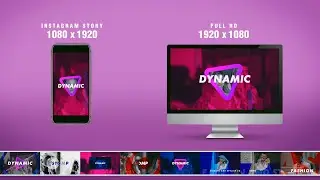 Modern Dynamic Stomp Logo | Instagram Story Size Included - After Effects Template