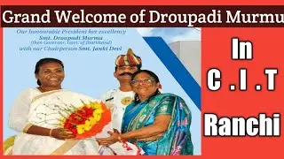Santali dance in C.I.T, Ranchi | Motivational speech of Droupadi murmu ma'am in C.I.T, Ranchi