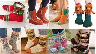Crochet socks||Crochet articles||crochet  slippers for women
