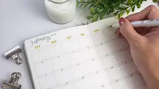 Bullet Journal Setup for February 2020 - Minimal & Quick
