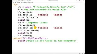 003  Part 2 of 3: Seek function in Python