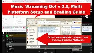 Spotify Music Streaming Bot v3.0 | Multi-Platform & Scaling Guide | Run Spotify + Apple + YouTube