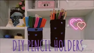How To Make Cute Pencil Holders ✏ | DIY Studio