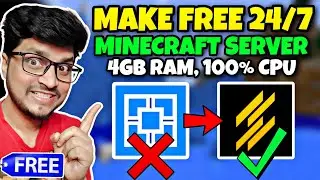 How To Make Free 24/7 Minecraft Server Without any Queue | Best Free 24/7 Minecraft Server Hosting 😊