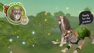 Wildcraft: Reaching level 100 cheetah + doing pranks (ft.Mia)