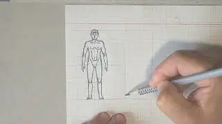 Рисую фигуру мужчины.Шаблон для лепки из пластилина различных персонажей.