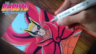 How To Draw Naruto Baryon Mode! | Step - By - Step Tutorial | Hindi