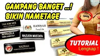 Peluang Usaha Name Tage Papan Nama Dada || Tutorial Lengkap