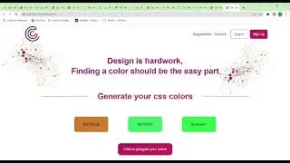 Hex Code Generator web app - Designed with Figma, built with HTML, CSS and JavaScript