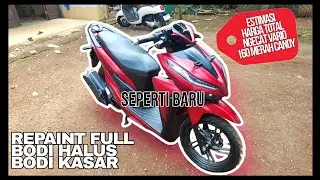 REPAINT RED CANDY DOFF VARIO 160 FULL BODI HALUS DAN KASAR BENGKEL CAT MOTOR SEMARANG NEW
