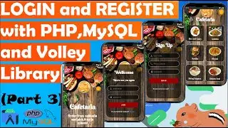 login and register with php MySQL and volley library in android studio 2023 (part 3)