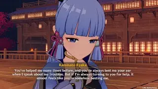 Ayaka is delightful to have the Traveler join the competition ( Jp Voice | En Sub )