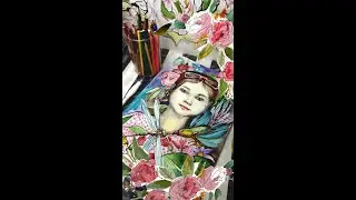 Личко аквареллю, графіка/ лицо акварелью, как нарисовать
