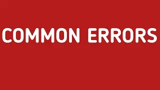 Part 1 - Common Errors in English || ENG ENGINE