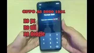 Oppo a5 2020 cph 1931 format unlock pola frp bypass 