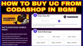 How to Buy uc from codashop in Bgmi / Codapay Bgmi Uc Purchase / BattlegroundsMobileIndia Uc Codapay