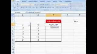Excel: hacer una operación con valor absoluto.