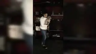 Paris Jackson Does the moonwalk!