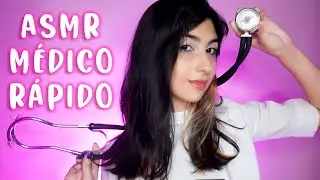ASMR MÉDICO RÁPIDO: Oftalmologista, Nervos Cranianos, Clínica do sono, Dermato, nutricionista E MAIS