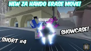 Za Hando New Erase Move SHOWCASE | Yba | Roblox (Short Video Series #4)